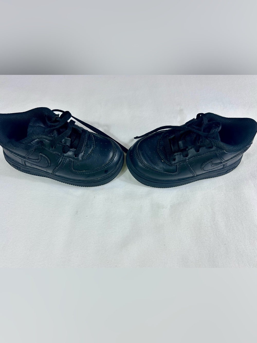 Nike Force 1 LE Toddler Size 7C Triple Black Sneaker Shoes DH2926-001